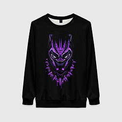 Свитшот женский Black Panther head, цвет: 3D-черный