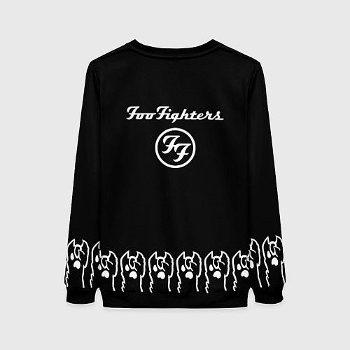 Женский свитшот Foo Fighters: cat rock / 3D-Черный – фото 2