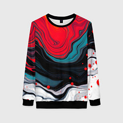 Женский свитшот Абстракция эбру