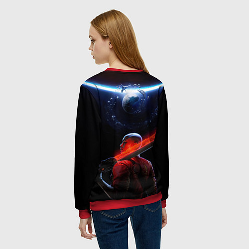 Женский свитшот Героиня Intergalactic the heretic prophet / 3D-Красный – фото 4