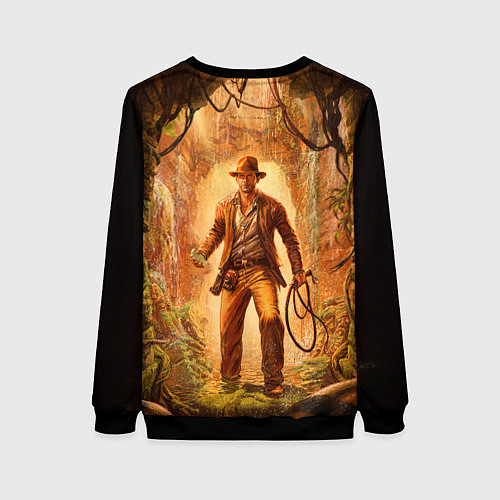Женский свитшот Инди Indiana Jones and the great circle / 3D-Черный – фото 2