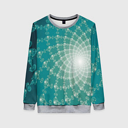 Женский свитшот Фрактальная абстракция