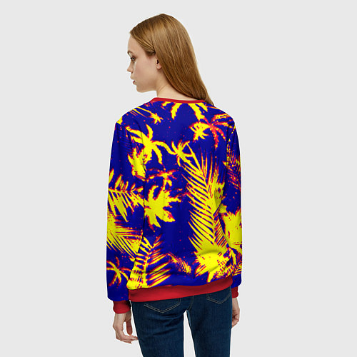 Женский свитшот Тропический сталкер / 3D-Красный – фото 4