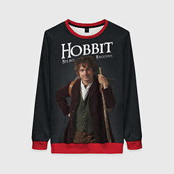 Свитшот женский Бильбо Хоббит, цвет: 3D-красный