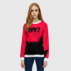 Свитшот женский Dayz черные краски, цвет: 3D-белый — фото 2