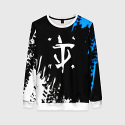 Женский свитшот Doom краски лого текстура