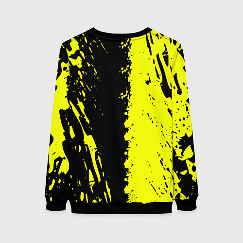 Женский свитшот Borussia краски текстура / 3D-Черный – фото 2