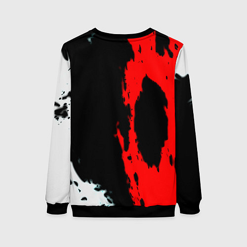 Женский свитшот Rainbow six краски абстрактные / 3D-Черный – фото 2