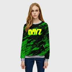 Свитшот женский Dayz кислотное лого краски, цвет: 3D-меланж — фото 2