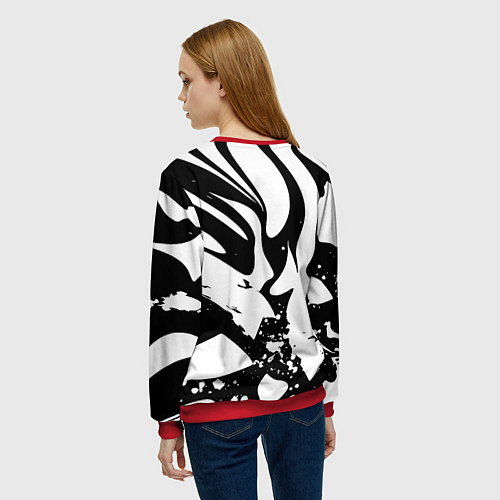 Женский свитшот Rick Sanchez - we are Venom meme / 3D-Красный – фото 4