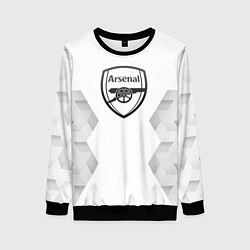 Свитшот женский Arsenal white poly, цвет: 3D-черный