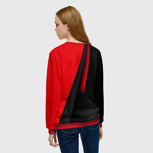 Женский свитшот N7 - красная униформа / 3D-Красный – фото 4
