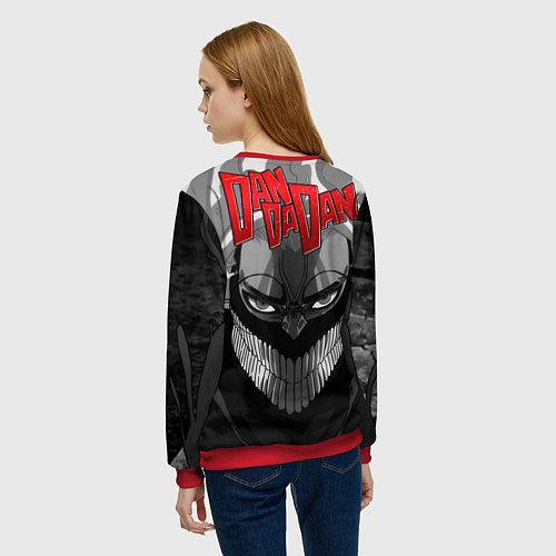 Женский свитшот Дандадан: Момо Аясэ / 3D-Красный – фото 4