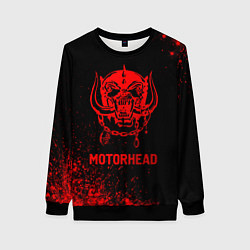 Свитшот женский Motorhead - red gradient, цвет: 3D-черный