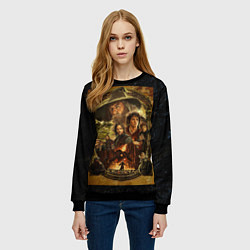 Свитшот женский The lord of the rings - the fellowship of the ring, цвет: 3D-черный — фото 2