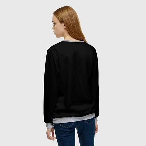 Женский свитшот Дракон неоновый / 3D-Меланж – фото 4