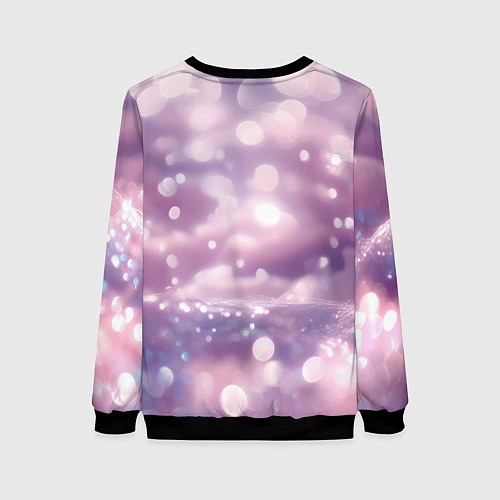 Женский свитшот Влюбленные зайчики / 3D-Черный – фото 2