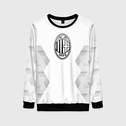 Свитшот женский AC Milan white poly, цвет: 3D-черный