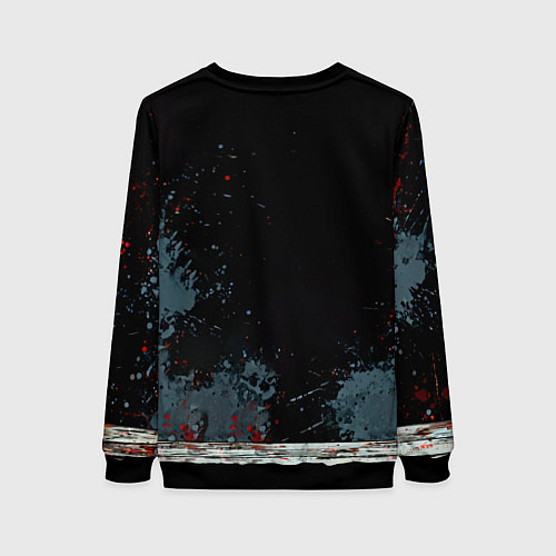 Женский свитшот Статный белоголовый орлан / 3D-Черный – фото 2