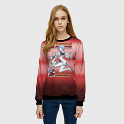 Свитшот женский Аянами Рэй из Евангелион, цвет: 3D-черный — фото 2