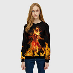 Свитшот женский Sienna Fuegonasus - Warhammer, цвет: 3D-черный — фото 2