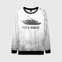 Свитшот женский Papa Roach - white gradient, цвет: 3D-черный