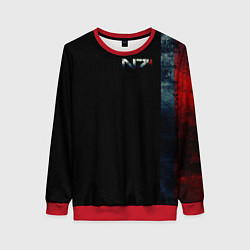 Свитшот женский Shepard N7 - светлый, цвет: 3D-красный