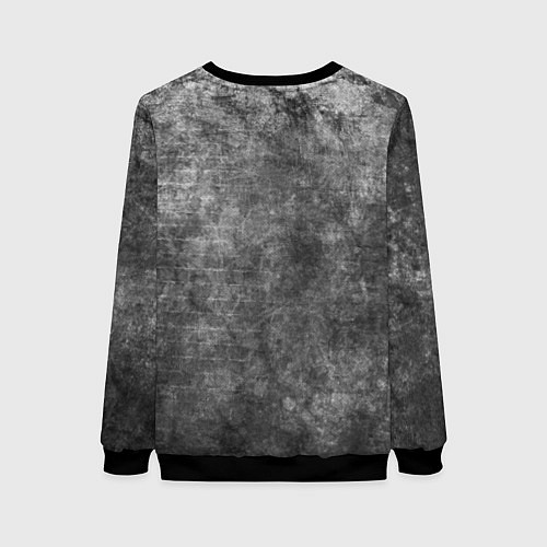 Женский свитшот Абстракция - gray wall / 3D-Черный – фото 2