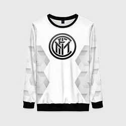 Свитшот женский Inter white poly, цвет: 3D-черный