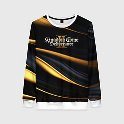 Свитшот женский Kingdom Come Deliverance 2 black and gold, цвет: 3D-белый