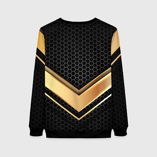Женский свитшот Kingdom Come Deliverance 2 золотая полоса / 3D-Черный – фото 2