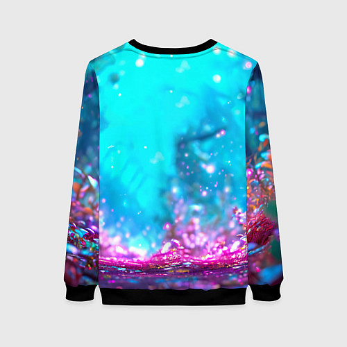 Женский свитшот Белый буйвол / 3D-Черный – фото 2