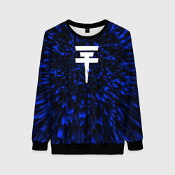Свитшот женский Tokio Hotel blue energy, цвет: 3D-черный