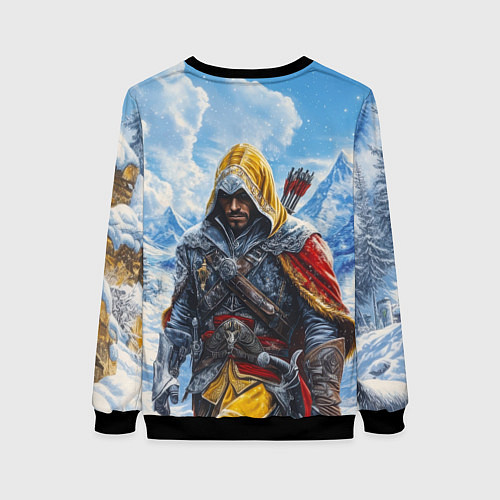 Женский свитшот Assassins Creed охотник / 3D-Черный – фото 2