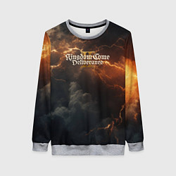 Свитшот женский Kingdom Come Deliverance 2 dark sky, цвет: 3D-меланж