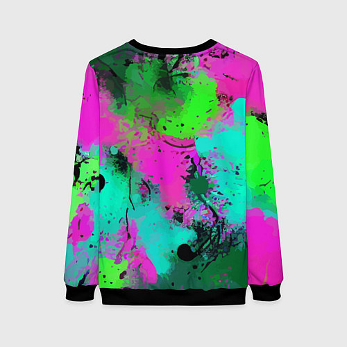 Женский свитшот Color impression - abstraction / 3D-Черный – фото 2
