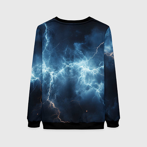Женский свитшот Stronghold сrusader сила молний / 3D-Черный – фото 2