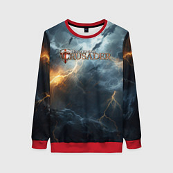 Свитшот женский Stronghold сrusader крестовый гром, цвет: 3D-красный
