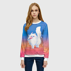 Свитшот женский Я на грани, цвет: 3D-белый — фото 2