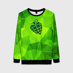 Свитшот женский Green Day green poly, цвет: 3D-черный