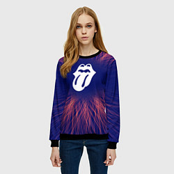 Свитшот женский Rolling Stones red energy, цвет: 3D-черный — фото 2