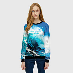 Свитшот женский Все дуреют с этой красоты, цвет: 3D-черный — фото 2