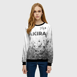 Свитшот женский Akira - white gradient посередине, цвет: 3D-черный — фото 2