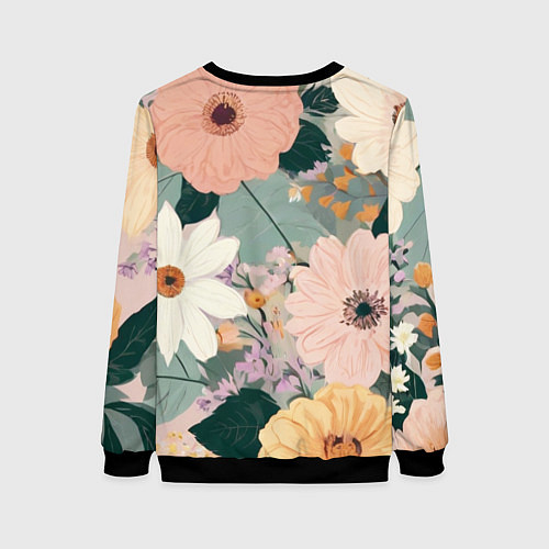 Женский свитшот Инструкция по обращению с женой / 3D-Черный – фото 2