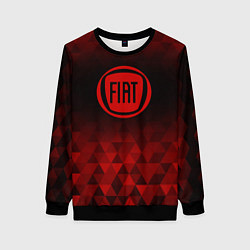 Свитшот женский Fiat red poly, цвет: 3D-черный