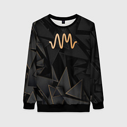 Свитшот женский Arctic Monkeys golden poly, цвет: 3D-черный