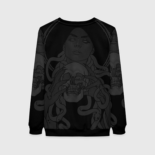 Женский свитшот Metallica - witch with the skull / 3D-Черный – фото 2