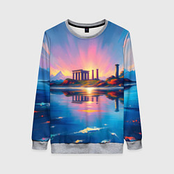 Женский свитшот Античный островок