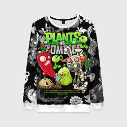 Женский свитшот Растения против зомби персонажи