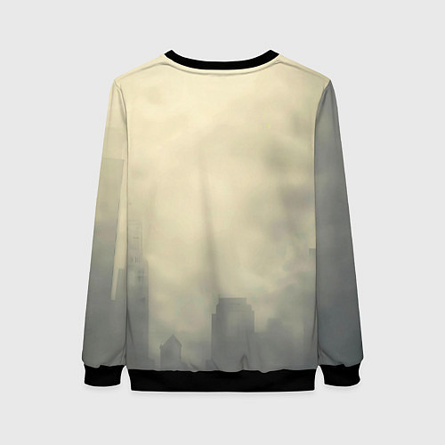 Женский свитшот Человек паук в прыжке / 3D-Черный – фото 2